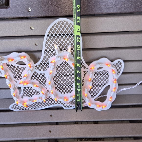 Lighted 17" BOO Ghost‎ Halloween Sign Impact Plastics Indoor/Outdoor - Picture 3 of 3